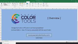 Excel Color Tools - Overview Net Worth