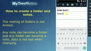 How to create a folder and notes screenshot 1