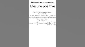 Définition d’une mesure positive, ni plus, ni moins