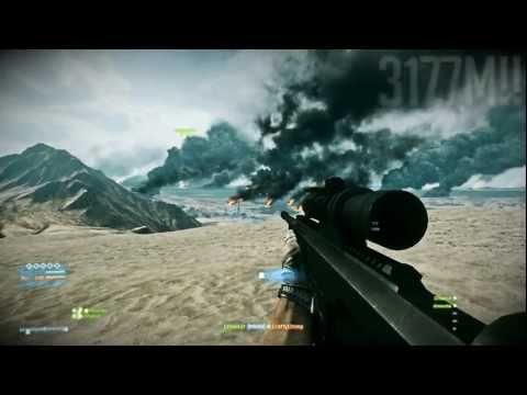 BF3 ~ Ultra long range headshot! 3177m! + No bipod