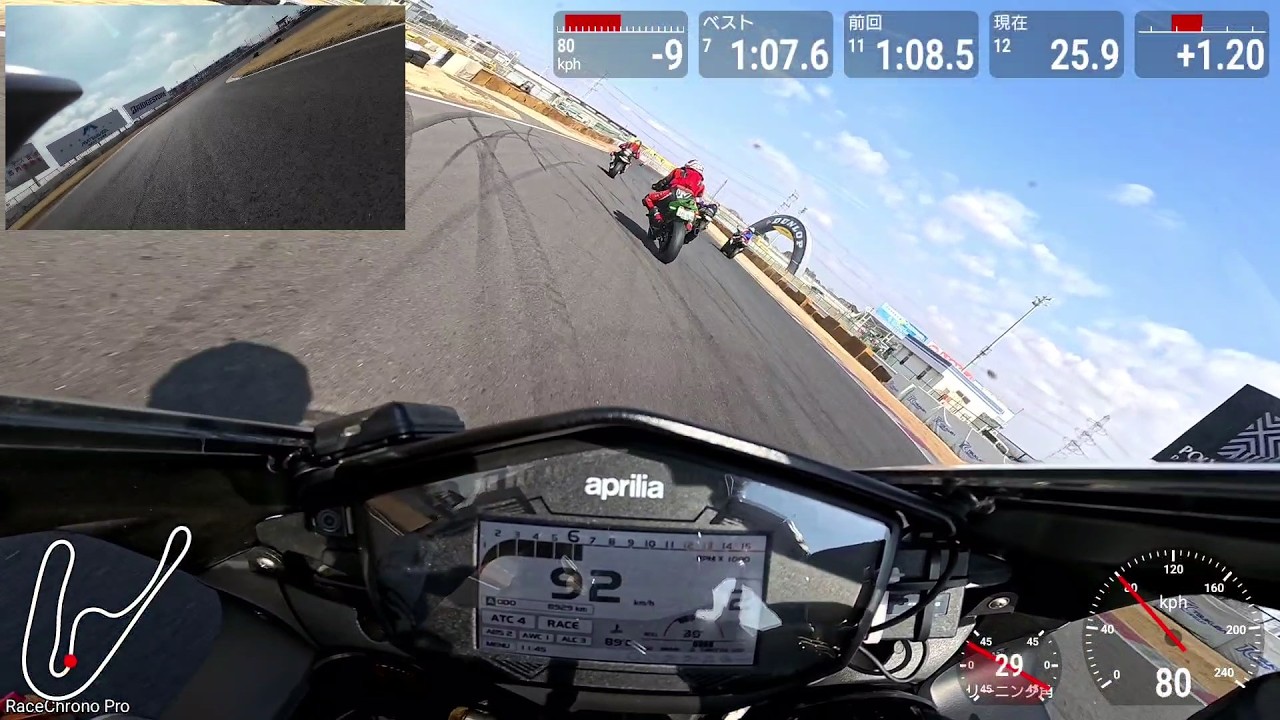筑波サーキット 2026年2月22日 J2（Aprilia RSV4）Lap13 1'.7.5