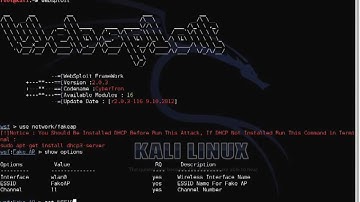 How to creat Fake Access Point on Kali - Linux