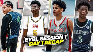 Bryce James \& Kiyan Anthony 2024 EYBL Debut! Aj Dybantsa \& Tyran Strokes Are UNFAIR | Day 1 Recap