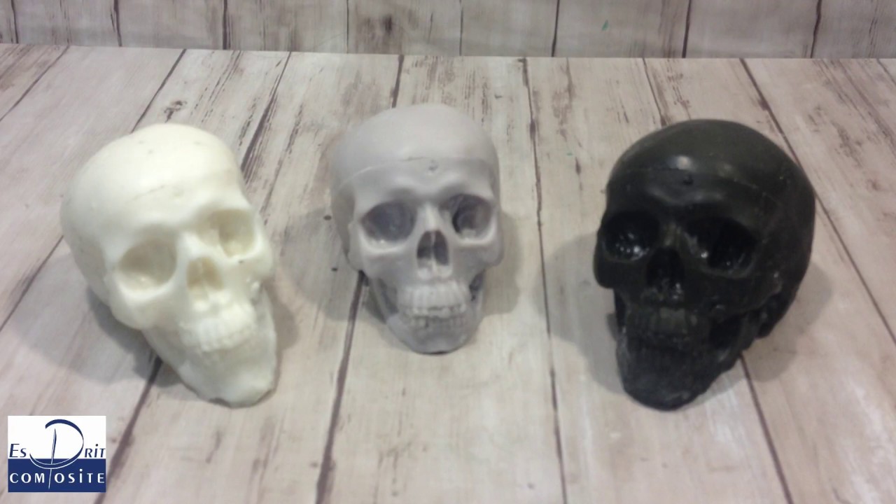 Comment faire ? Moulage d'un crane  en silicone rtv 127  - Tirage en résine polyuréthane HD