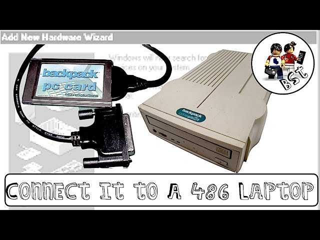 Using an external Backpack CDROM drive with an old 486 laptop