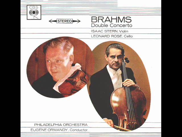 Brahms - Double concerto pour violon et vcelle : I.Stern / Y-Y.Ma / Orch Symph Chicago / C.Abbado
