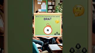 Meaning Of Brat #wordsandtheirmeaning #brat #educational #vocabulary #short Profile