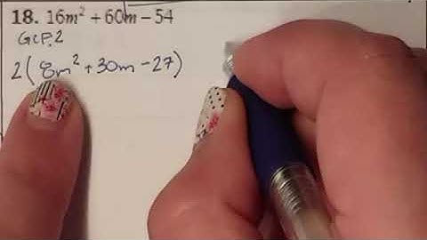 Lesson 3.1 Factoring trinomials when a does not equal 1 review independent practice answers