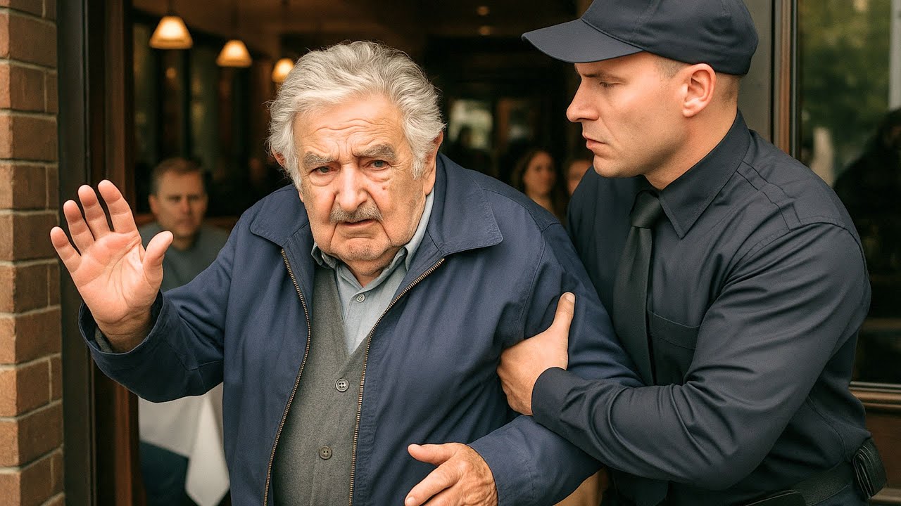 Guardia de seguridad expulsa a Mujica de un restaurante — su respuesta deja mudo al gerente