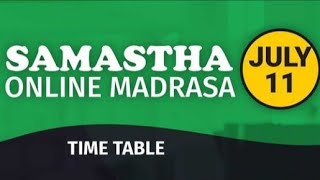 Samastha online class timetable July 11 l Samastha online madrasa timetable l F 4 TECH