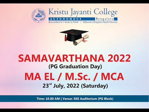 PG Graduation Day 2022 - MA EL / M.Sc. / MCA