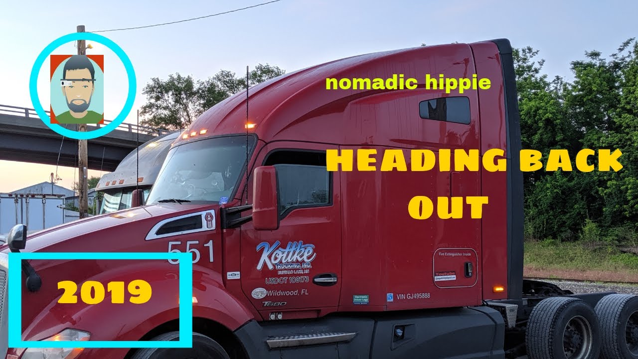 Leaving for work .. nomadic life.. trucking and RV ...