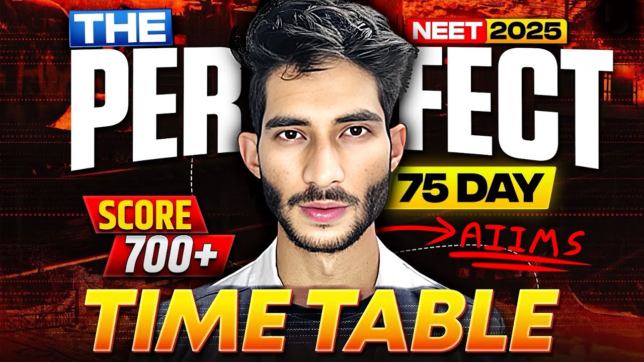 The Ultimate 75 Days Plan To *Crack*NEET(No Bullsh*t)|Follow this blindly to get AIIMS