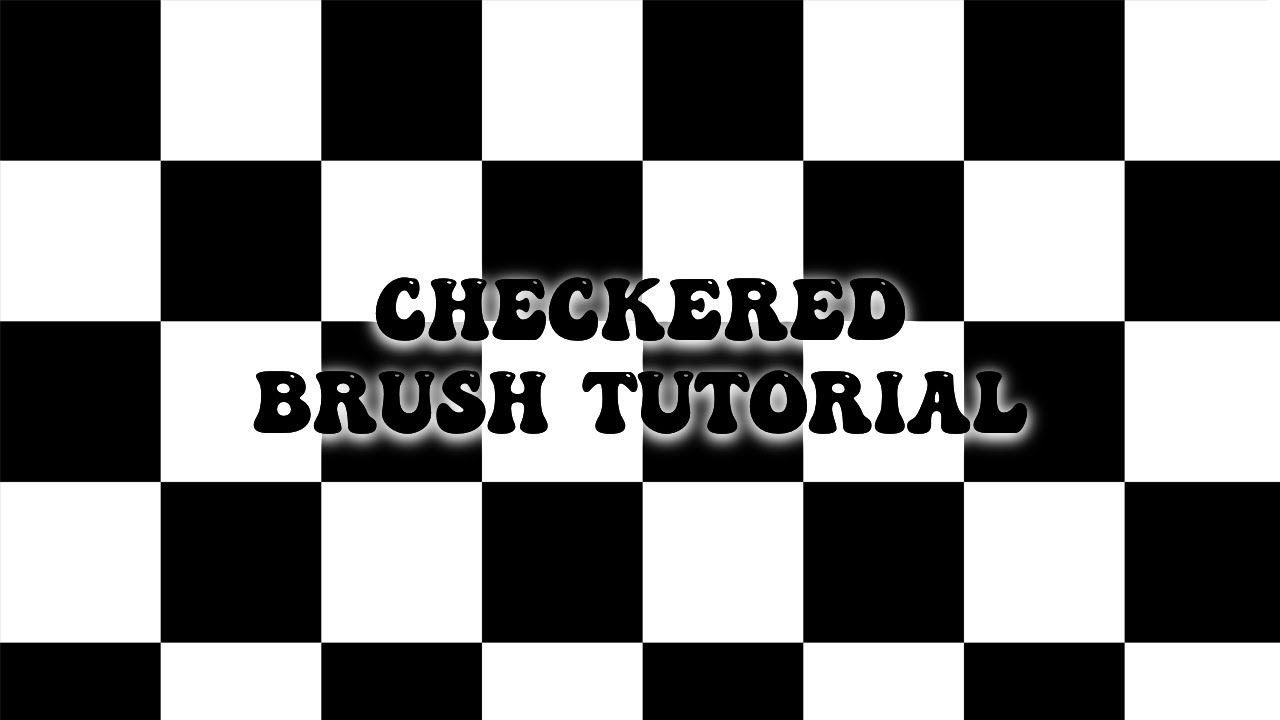 Checkered brush tutorial in procreate!