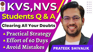 KVS NVS 2025 | Selection Strategy | Tier 1 Syllabus | Exam Date | Books | Test Series by Prateek Sir