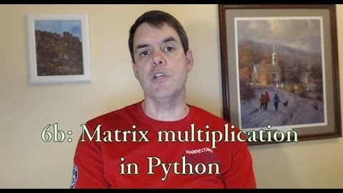 Matrix Multiplication in Python