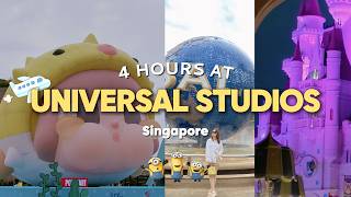 4 Hours at Universal Studios Singapore | Guess How Many Rides I Got On?