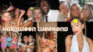 HALLOWEEKEND VLOG!! college parties, makeup, \& more!!