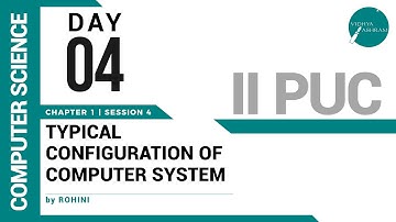 DAY 04 | COMPUTER SCIENCE | II PUC | TYPICAL CONFIGURATION OF COMPUTER SYSTEM | L4