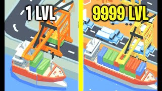 MAX LEVEL PORT EVOLUTION! Max Level Ship & Speed in Idle Port Tycoon! (9999+ Level Port!) screenshot 2