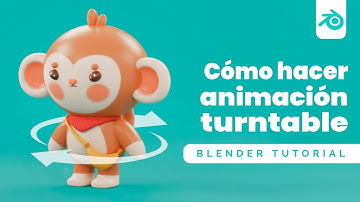 Cómo hacer una animación de rotación 360° | Turntable | Tutorial Blender en Español | Maritdoodles