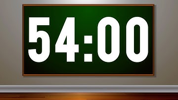 54 Minute Timer with Pop Music For Kids 🎵 Fun Timer for Classrooms, School, Home, Studying