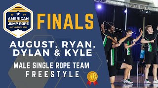 August, Ryan, Dylan And Kyle - Male Single Rope Team Freestyle - Amjrnc 2024