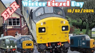 (4K) Winter Diesel Day On The ELR East Lancashire Railway On The 10/02/2024
