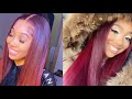 NO BLEACH NEEDED ‼️ How I dyed my bundles red ❤️ L’Oreal Hi COLOR MAGENTA x ADORE