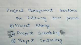 Project scheduling and steps in project scheduling