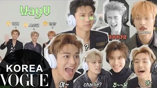 [Arabic Sub] WayV  Plays The Whisper Challenge With Vogue Korea