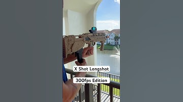 X Shot Longshot 300fps mod Fire Test #nerf #xshot #dartzone #toys #toysandhobbies