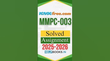 IGNOU MMPC-003 2025–26 Solved Assignment 📄 Free Download | IGNOUFree.com