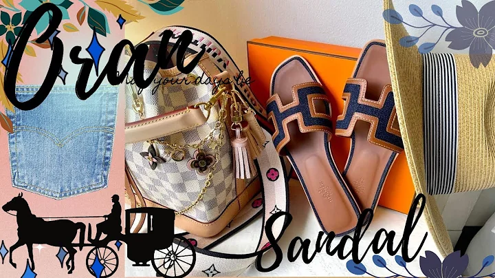 Hermès Oran Sandal UNBOXING 🧡 New Spring 2022 Demin and Gold, Super sought after, very hard to get!