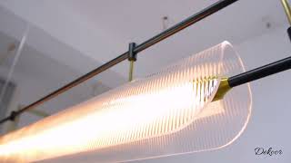 Modern Linear LED Chandelier | Sleek Lighting for Stylish Spaces
