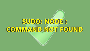 sudo: node : command not found