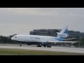 LOUD!!!!!!!!!!!!!!!!!!! DC-10F TAB Cargo Takingoff from Miami International,FL