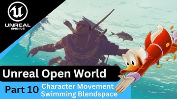 Unreal Engine 5 Character Locomotion - Swimming Animation Blendspace : UE5 Open World Tutorials #10