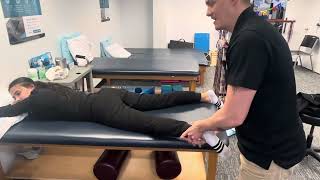 Sacroiliac Manipulation. Long Axis Distraction.