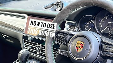 How to use the Porsche Infotainment screen