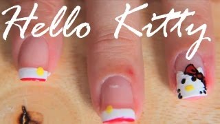 Cute & Pretty Hello Kitty Nail Art Request