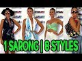  comment nouer un pareo  how to tie a sarong  8 different styles 