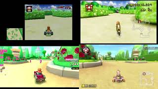 Evolution of Peach Gardens in the Mario Kart Series (2005-2022)