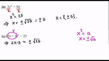 solving by the square root method (college algebra)