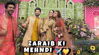 ZARAIB KI MEHNDI 💛🤩 | KIS KIS NE DANCE KIA 🫣 | FULL ENJOY 🥳 |