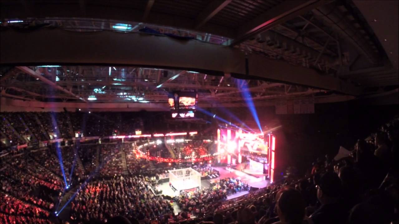 WWE Monday Night RawOpening Sequence (GoPro Head Cam) (4/20/15) (Live
