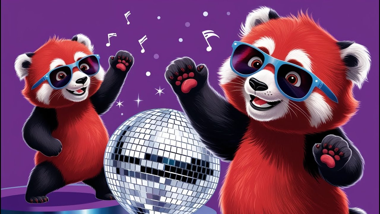 Panda Rave Party Music, BGM for Party, Rave Music with Cute Red Panda - YouTube