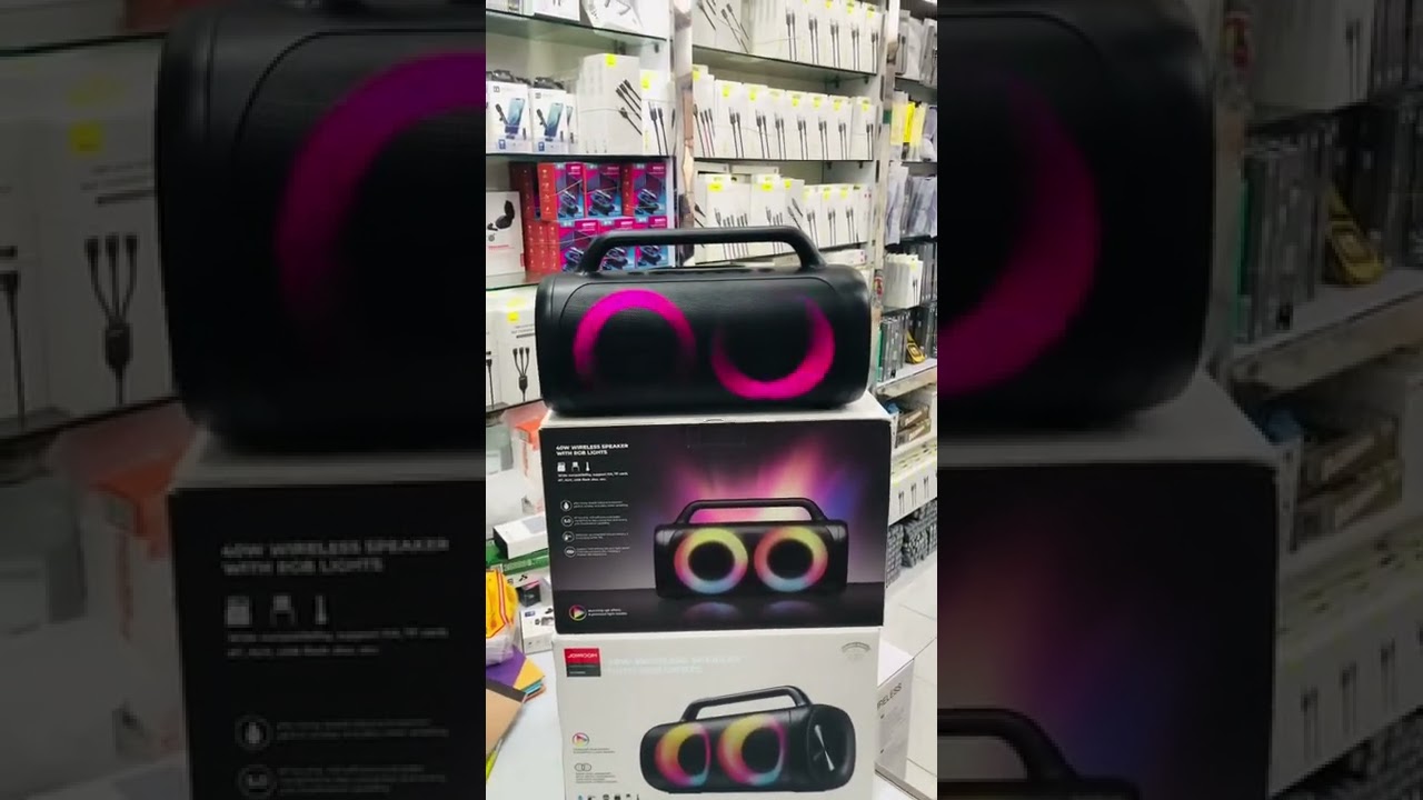 Jr-Mw02 40W Bluetooth Wireless Speaker With RGB Lights