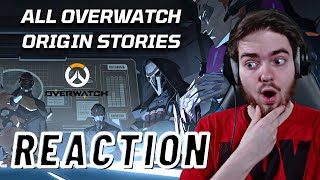 ALL OVERWATCH ORIGIN STORIES! | New Overwatch Player REACTION