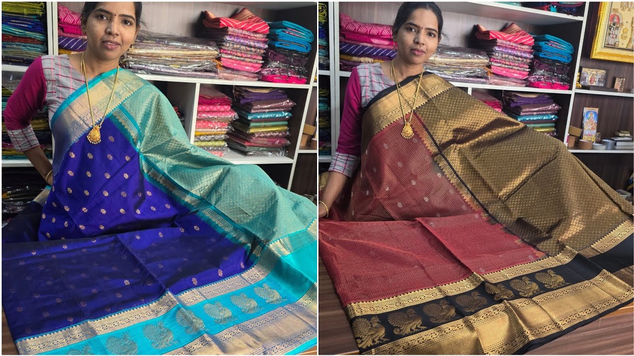 Half Pure Silk Cottons Wholesale price | Pure Korvai Kuppadam Pure Silk Cottons Gandaberu Sarees